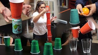 8 Fun &amp; Cheap Party Games with Cups (Minute to Win It Games)[PART 2]
