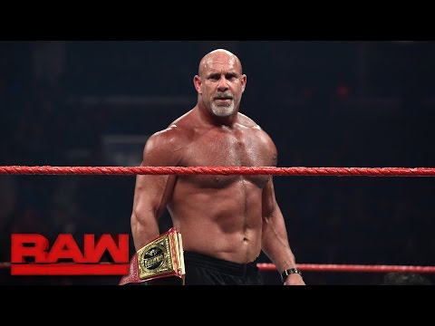 WATCH: Goldberg Confronts Brock Lesnar On RAW Before WrestleMania