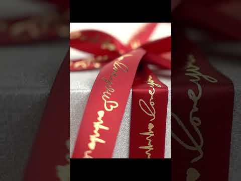 LOVE YOU Valentine's Day Satin Ribbon (15mmx49Yd)