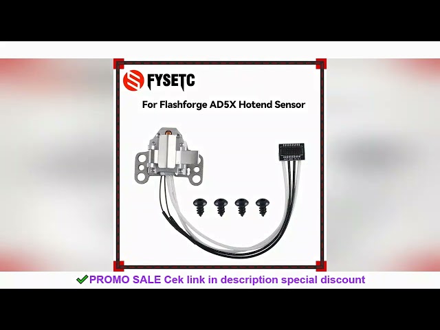 Vídeo relacionado con AD5X - Kit de montaje de calefacción de módulo térmico, impresoras 3D, componente de bloque de calefacción Hotends con calentador de cerámica, sensor de termistor y clip de metal