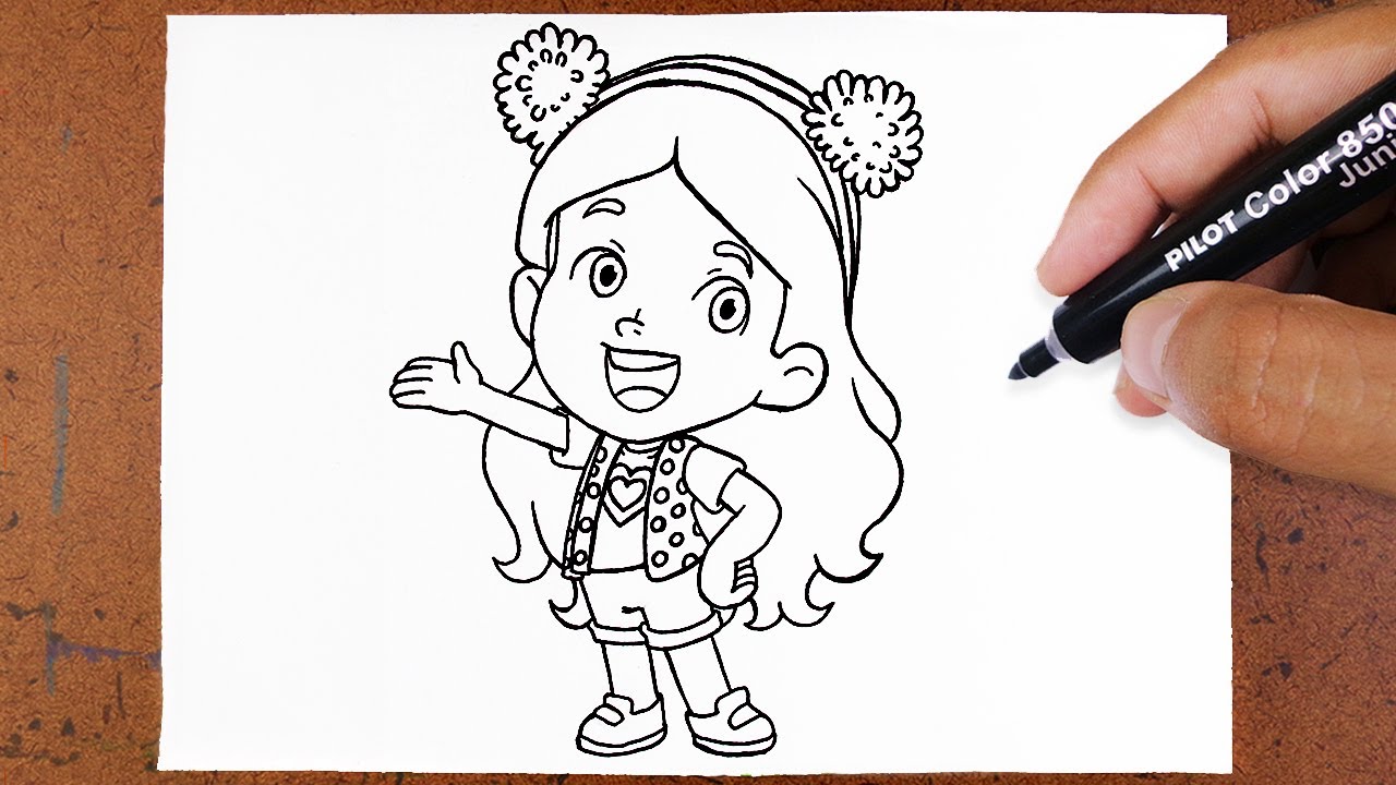 Como Desenhar Maria Clara - Colorindo os novos desenhos da Maria Clara e JP - How To Draw - Dibujar