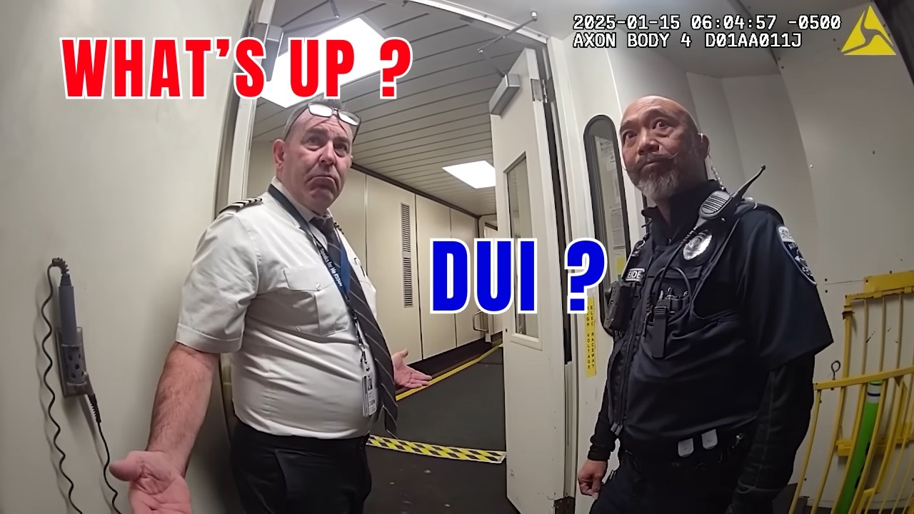 Airport Police Stop Pilot Before 180-Passenger Flight - Was This Pilot Impaired? Bodycam Analysis