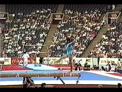 9th Team PRK Om Song Hui BB - 1991 World Gymnastics Championships 9.650