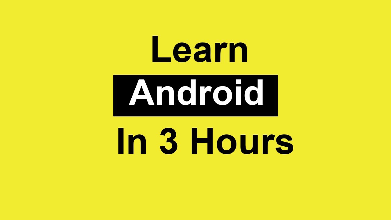 Android App Development Tutorial For Beginners 2021 [ Master Android Today ]