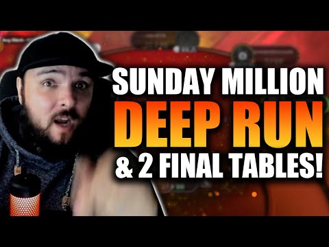 SUNDAY MILLION DEEP RUN & 2 FINAL TABLES! | DramaticDegen Poker Stream Highlights
