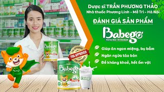 Dược sĩ nhà thuốc Phương Linh - Mễ Trì, Từ Liêm, Hà Nội đánh giá về sữa thảo dược chùm ngây Babego