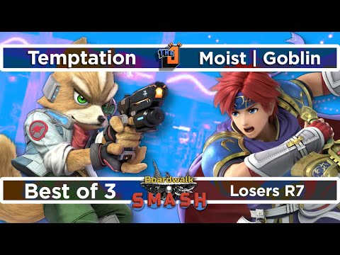 Losers R7 Temptation (Fox) vs Moist Goblin (Roy) - Boardwalk Smash #30 - SSBU