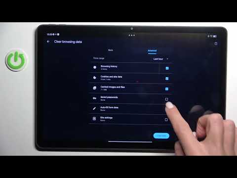How to Clear the Browsing Data on LENOVO Tab M11