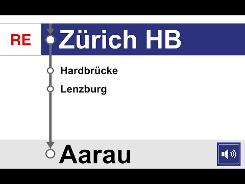 ZVV/SBB Ansagen » RE/S3 Zürich HB — Aarau | Bauarbeiten | SLBahnen