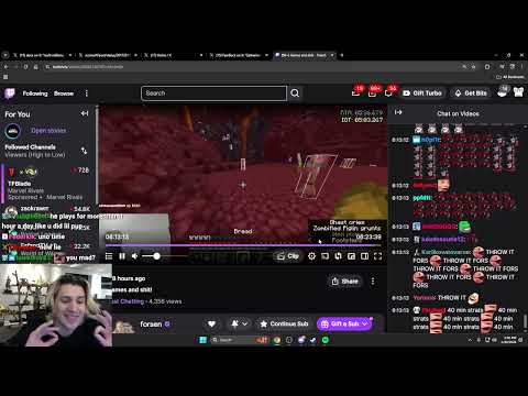 Forsen wird bei Minecraft-Speedruns einfach nicht besser....