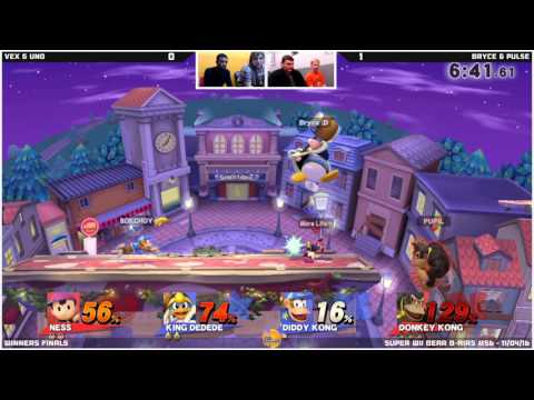 SWBB #56 | Bryce & Pulse vs Uno & Vex - Winners Finals - Smash Wii U - Doubles