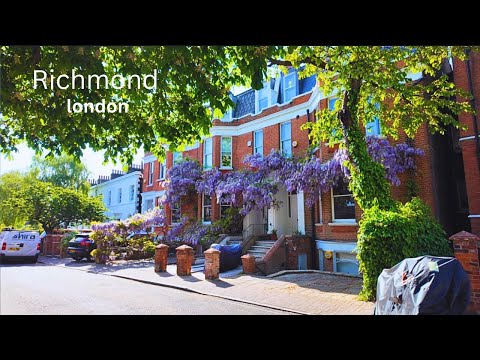 London Spring Walking Tour In Richmond | Park | Best Pub | Royal Building | 4K