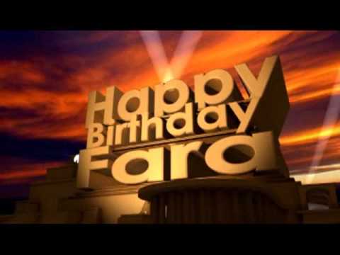Happy Birthday Fara