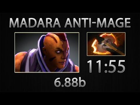 Dota 2 Anti-Mage Fast Farm - Madara - Battle Fury - 11:55 [6.88b]