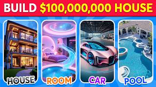 Would You Rather 💎✨ Design Your $100,000,000 Ultra-Rich Dream House 🏰💖🌈 Daily Quiz