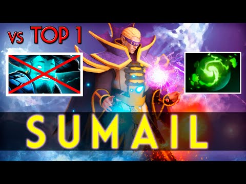 Sumail INVOKER Mid vs TOP 1 MMR Storm Spirit | Dota 2 Gameplay 7.22