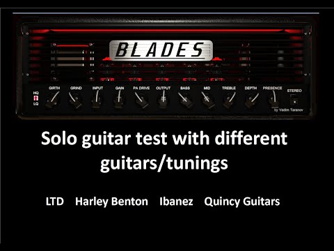 Blades Amp Sim - Multiple Guitar Test