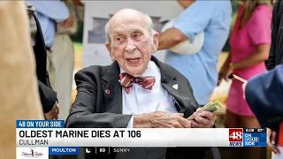 Cullman mourns death of oldest living Marine at 106