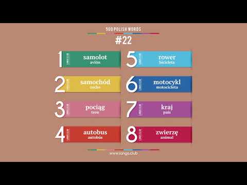 #22 - Aprender POLACO. 500 palabras básicas del idioma polaco.