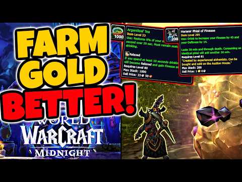 Increase Your Gold Per Hour By Doing THIS & Make MORE Gold in Midnight WoW!