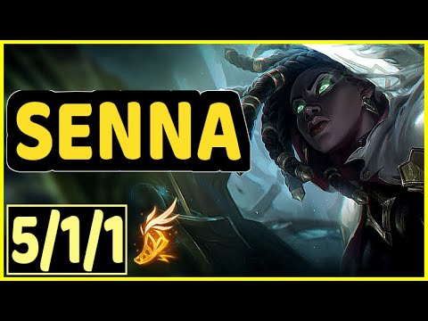 SENNA VS JHIN - 5/1/1 KDA ADC GAMEPLAY CHALLENGER I