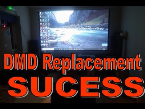 DMD DLP chip Replacement Sucess (Optoma UHD300X)
