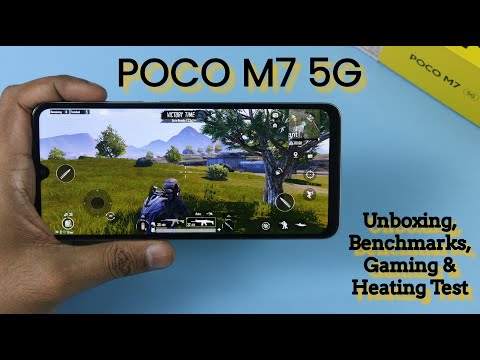 Thumbnail for POCO M7 5G - Unboxing, Benchmarks, Gaming & Heating Test Explained!