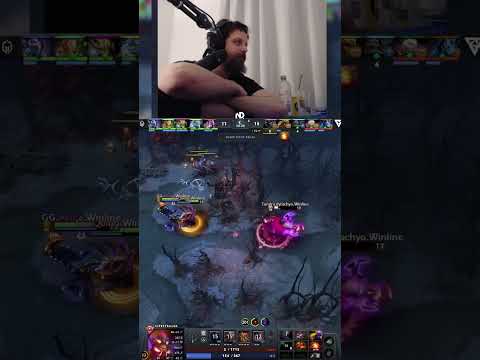 Dyrachyo baited Gaimin Gladiators  #dota2 #dota2shorts #shorts