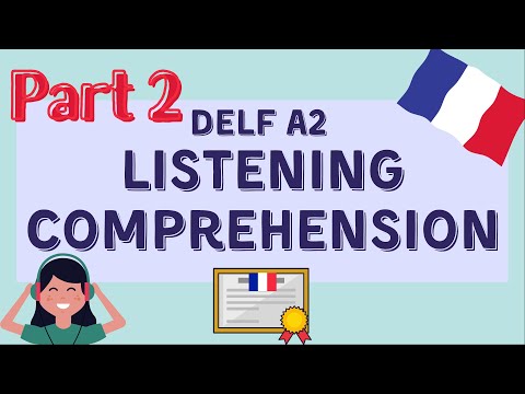 Prepare DELF A2 Listening comprehension - PART 2 | Compréhension orale DELF A2
