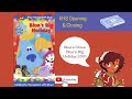 Blue S Clues Blue S Big Holiday 2001 VHS Opening Closing