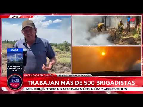 INCENDIOS EN CHUBUT el fuego amenaza el acceso a Esquel y esperan la llegada de más brigadistas