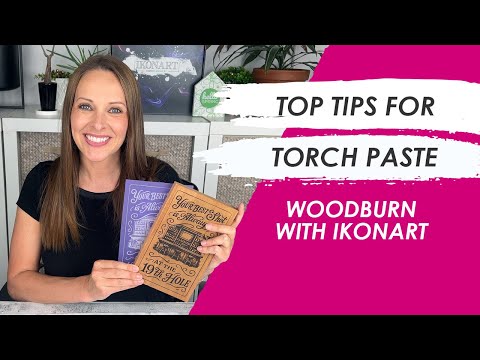 Tips for Woodburning with Torch Paste and Ikonart Stencils