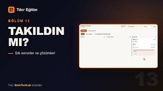 Tıkır Eğitim 13 | Sık Sorunlar: Sipariş, İnternet ve PIN