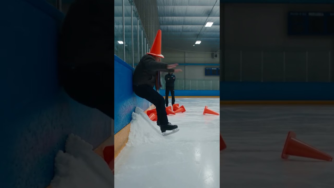 First Time Ice Skating and the Instructor Would Not Come Any Closer