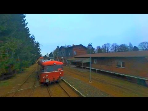 [360°] Bahnstrecke Pritzwalk - Putlitz 2017: Letzte Fahrten mit VT 98