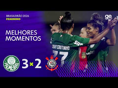Gols e lances de Palmeiras x Corinthians
