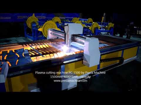 Plasma cutting machine 1500*4000*5mm capacity best quality by Preda Machine