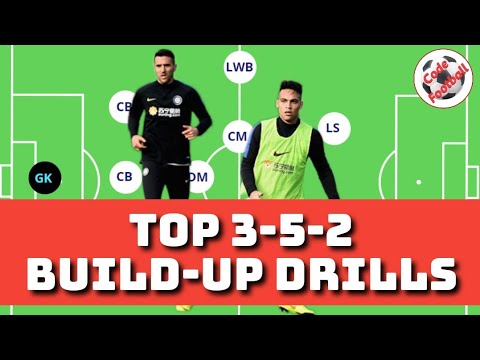 3-5-2 build-up training!  3 top tactical drills!