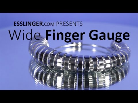 Wide Width Finger Gauges Sizes 1-15 For Ring Sizing