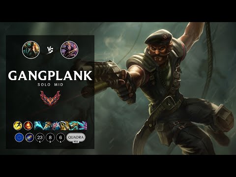 Gangplank Mid vs LeBlanc - EUW Grandmaster Patch 12.18