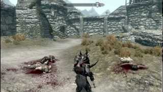 Skyrim- Улучшенные текстуры и поведение крови v3.5b- Enhanced Blood Textures тест Kludge 18 +