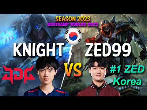 JDG Knight vs ZED99 - Knight SYLAS vs ZED99 ZED Mid - Patch 13.21 KR Ranked