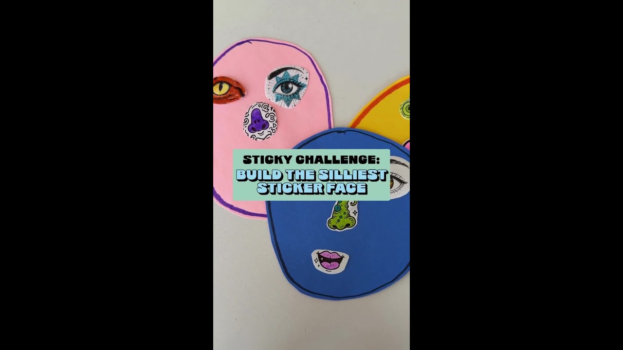 Build the silliest sticker face!