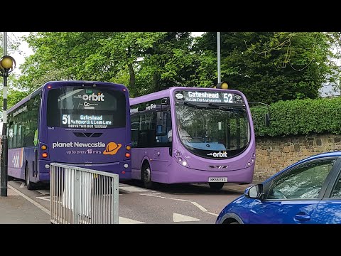 *WATCH UNTIL END* East Gateshead Orbit frenzy! 51 - GNE 5442 - NK66 EVB & 52 - GNE 5446 - NK66 EVG