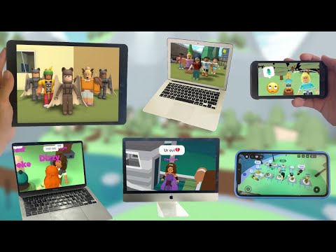 USING 6 DEVICES TO WIN TOTAL ROBLOX DRAMA