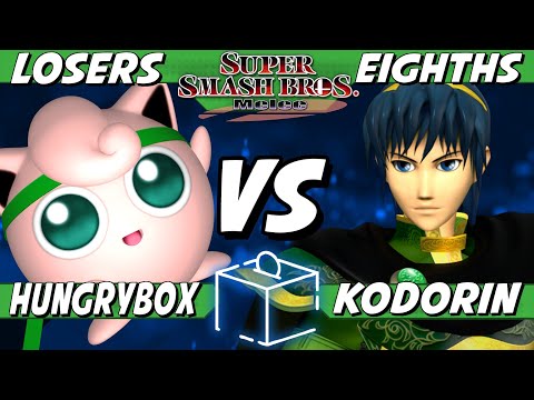 Coinbox 54 - Hungrybox (Jigglypuff) vs Kodorin (Marth) Losers Eighths - Smash Melee