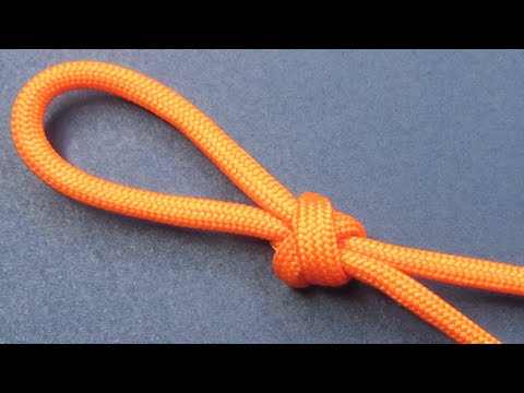 Ave Craft: How to Tie an Adjustable Loop. Paracord Poacher's Loop Knot tutorial.