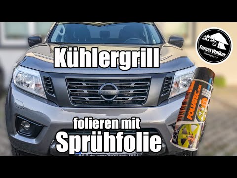Kühlergrill folieren mit Sprühfolie | Foliatec Sprühfolie | Nissan Navara Pick Up