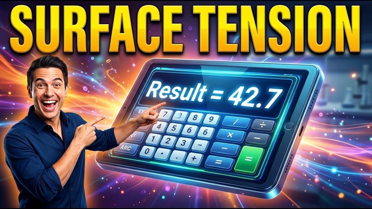 Surface Tension Interactive Calculator