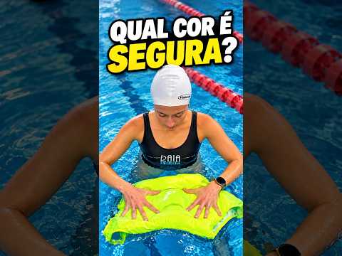A COR do traje de banho pode SALVAR uma vida! ⚠️ #shorts #natação